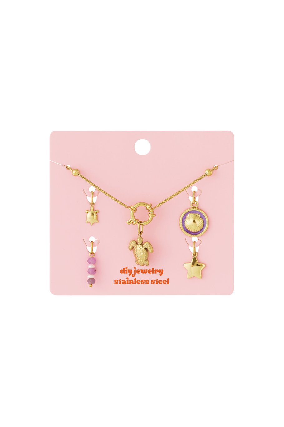 Turtle DIY ketting + bedels