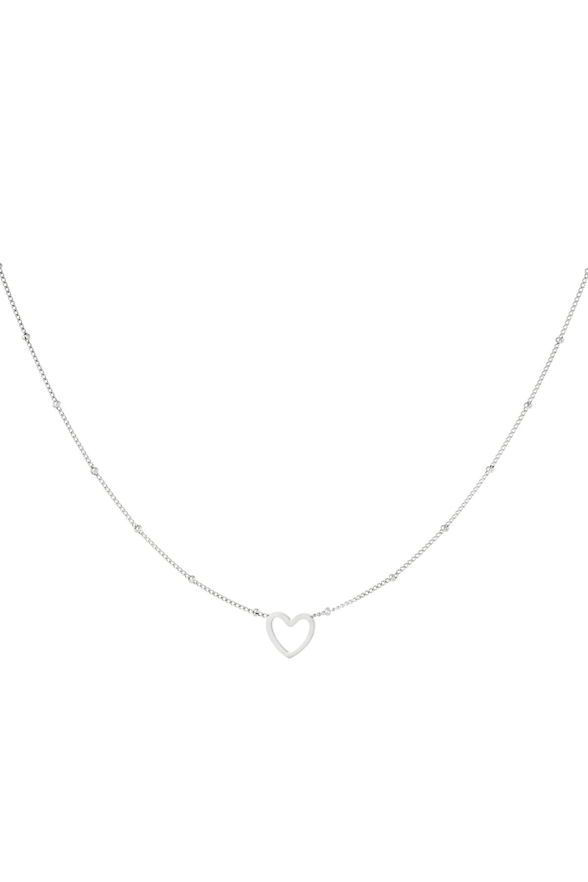 Minimalistische ketting open hart Goud kleur Stainless Steel