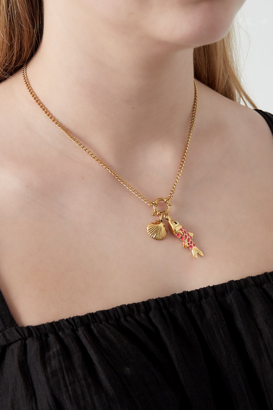 Fish gold DIY ketting + bedels