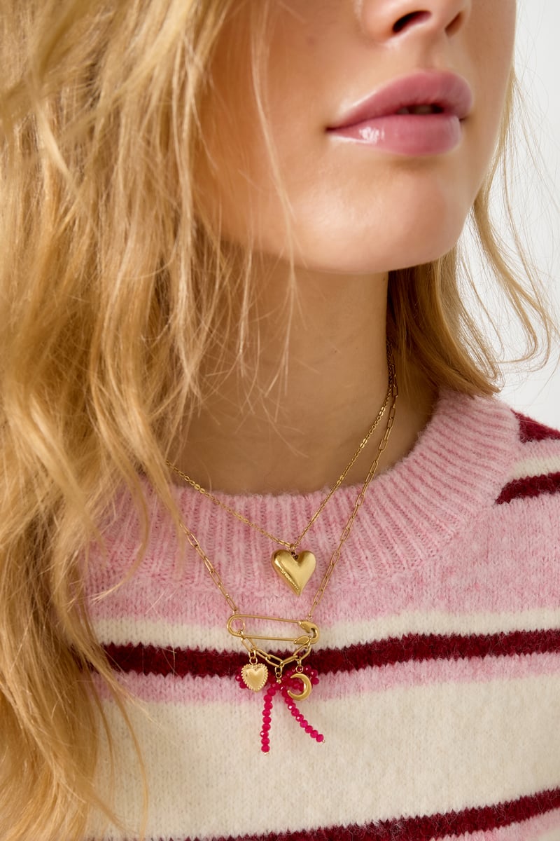 Love ketting - Goud of zilver