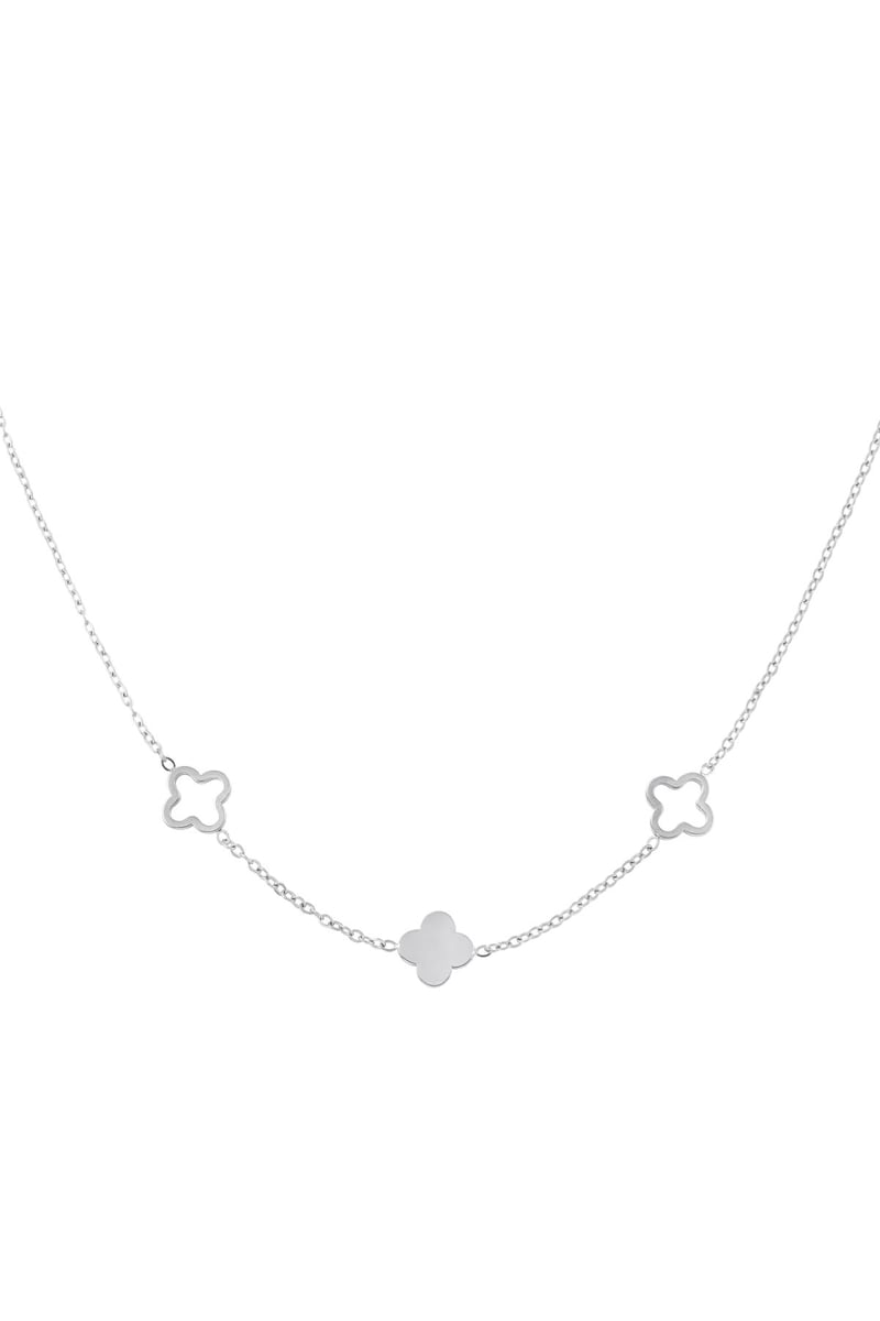 Ketting klavertjes Goud kleur Stainless Steel