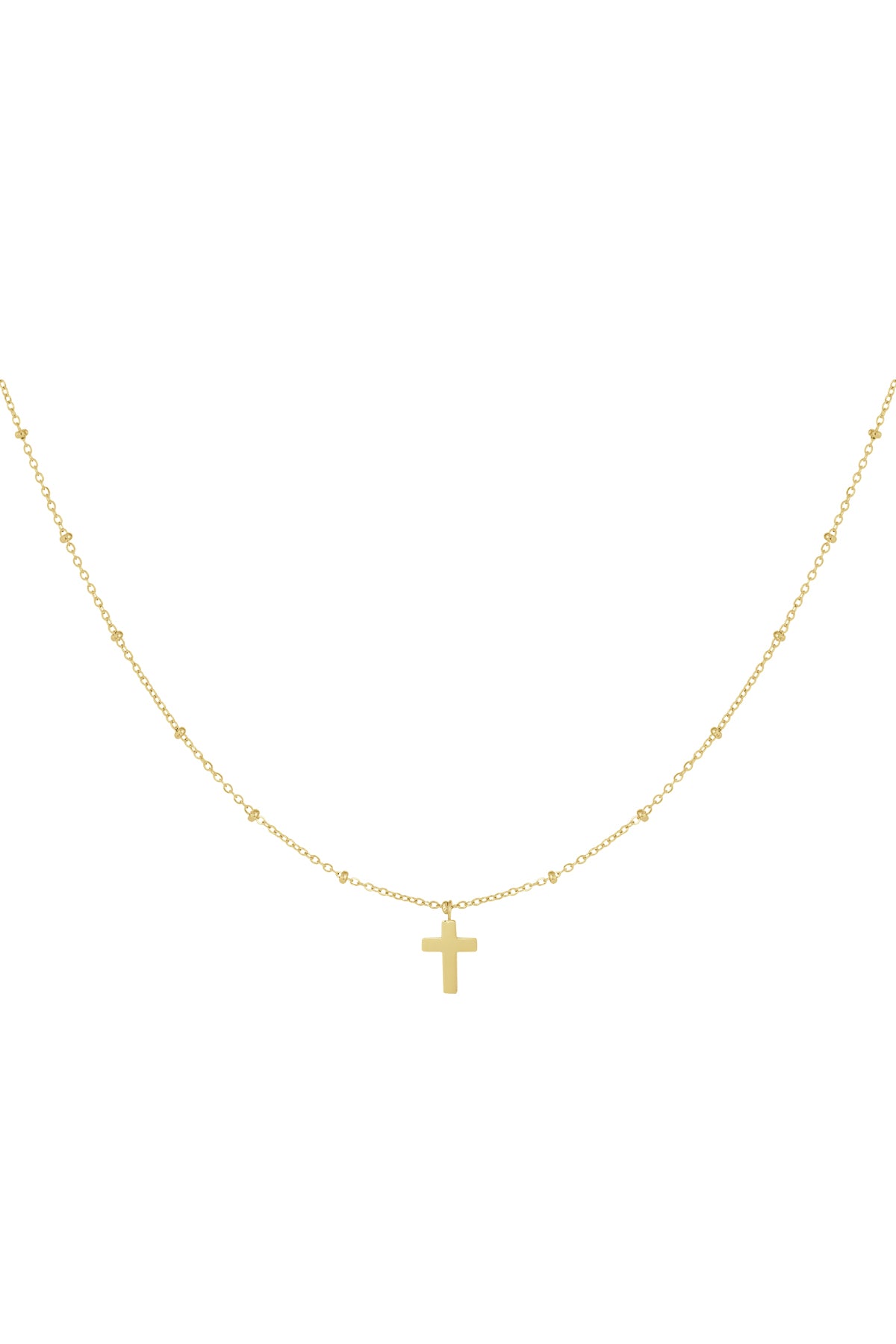 Ketting kruisje - Goud kleur Stainless Steel