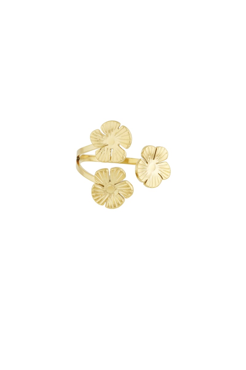 floral trio ring