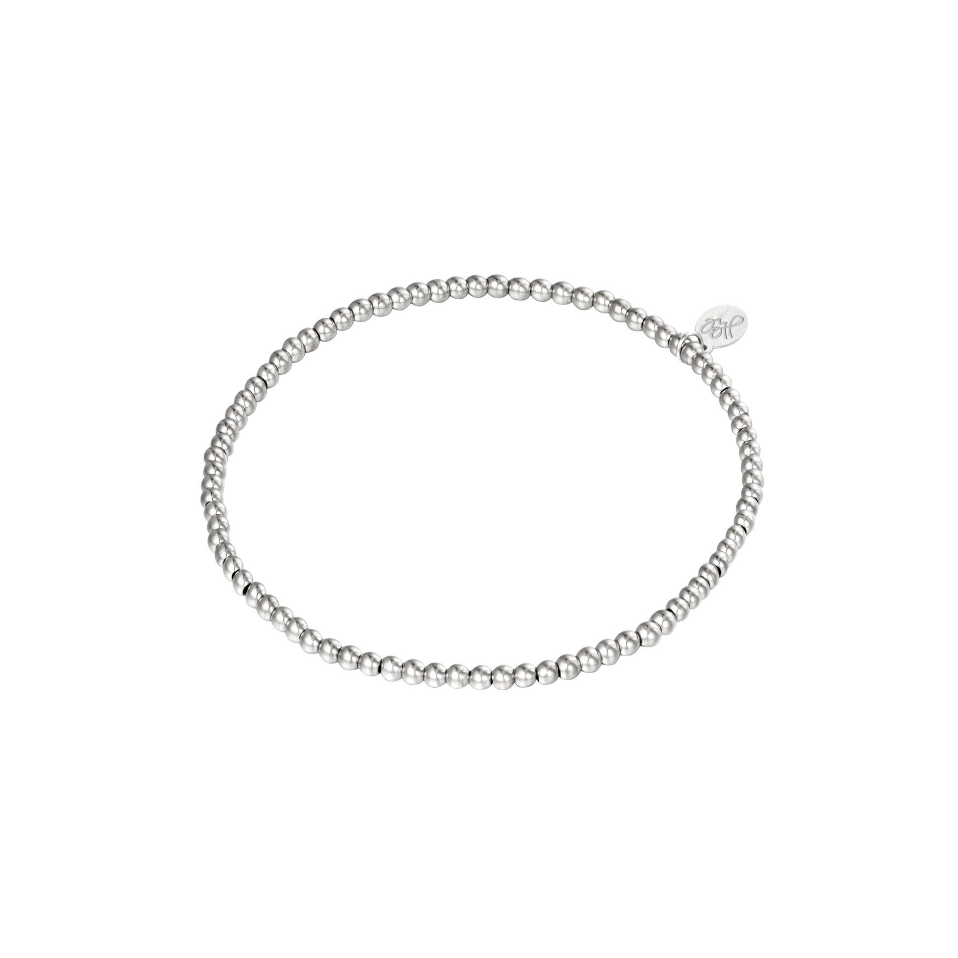 Armband Small Beads Zilver Stainless Steel-2.5MM
