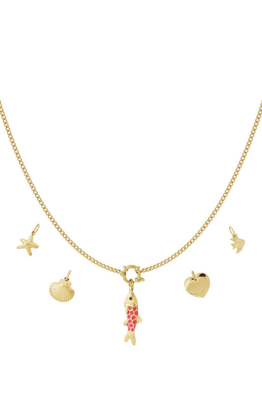 Fish gold DIY ketting + bedels