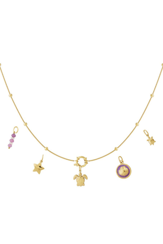 Turtle DIY ketting + bedels