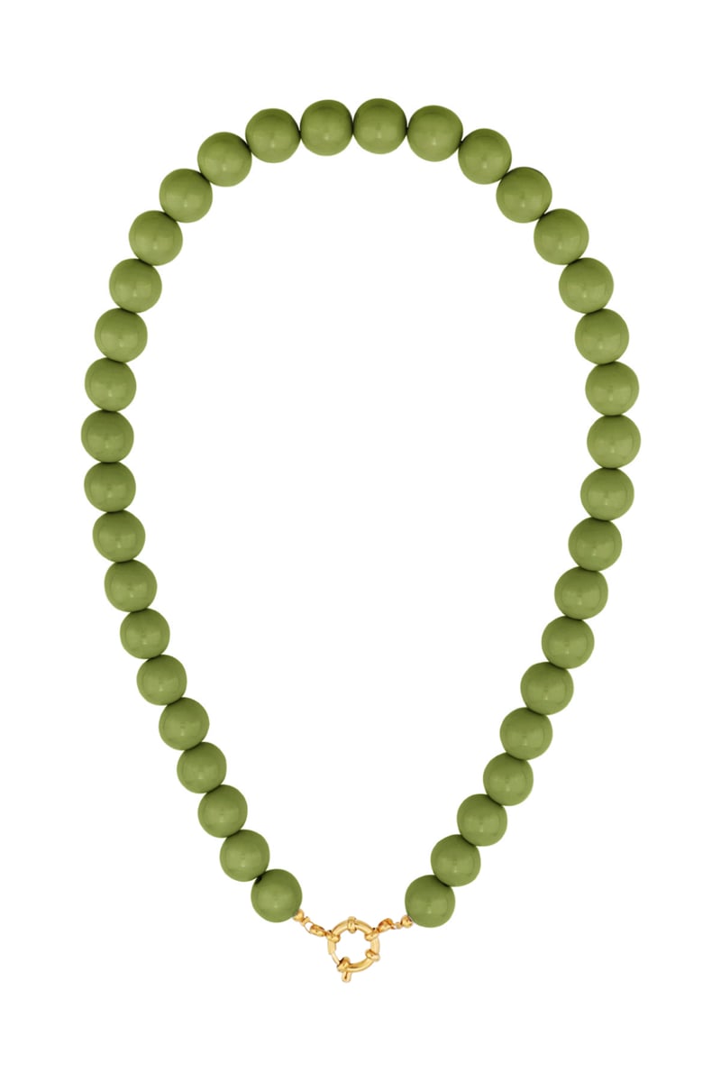 Gekleurde kleine kralenketting-12mm