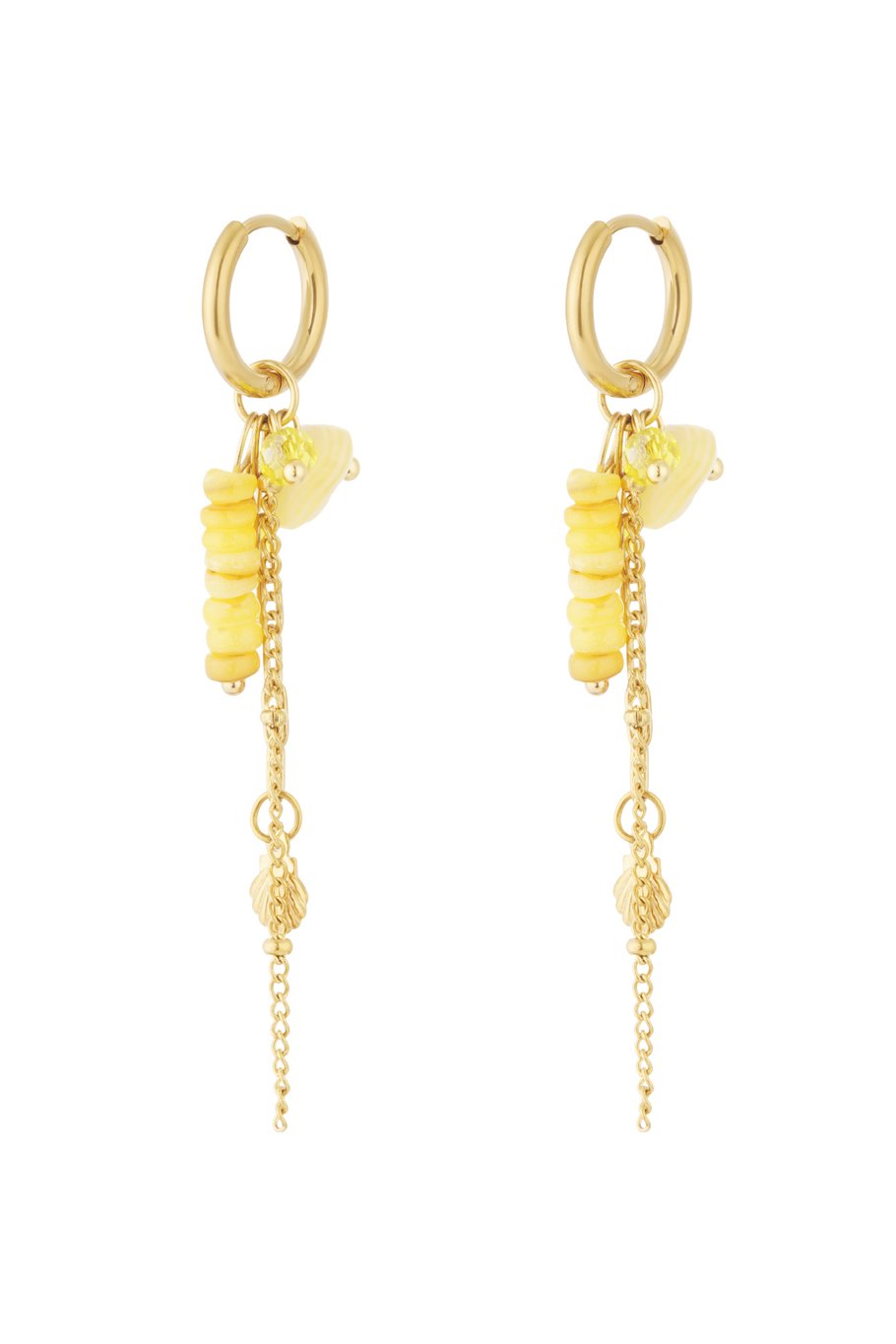 Tessa oorbel - geel