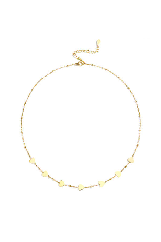 Roestvrijstalen kettingen met hart, casual, dagelijks, eenvoudig, serie, damessieraden