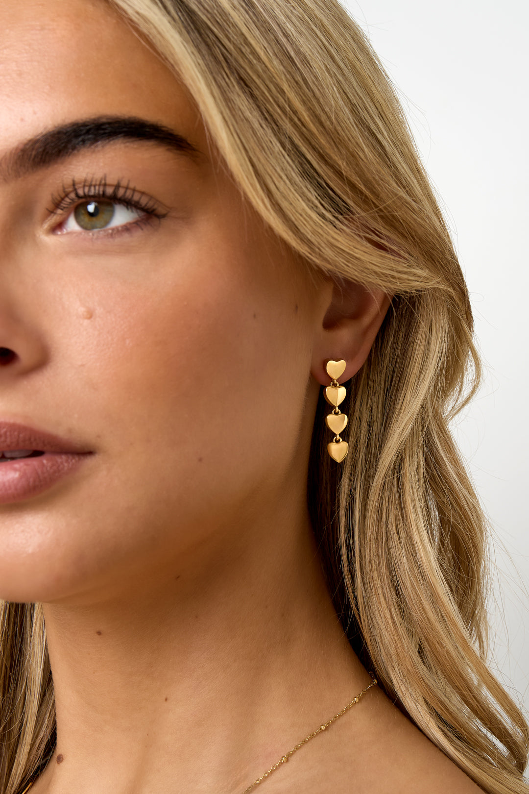 Oorbellen hangers hartjes